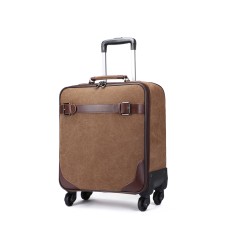 M.G. Canvas Wheel Luggage mu3001. Coffee