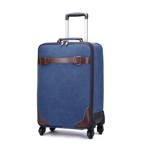 M.G. Canvas Wheel Luggage mu3002. BLU