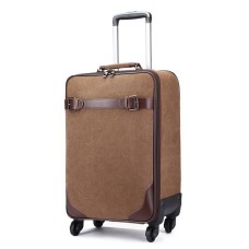 M.G. Canvas Wheel Luggage mu3002. Coffee