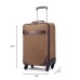 M.G. Canvas Wheel Luggage mu3002. Coffee