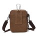 M.G. Canvas Shoulder Messenger Bag mu5017. Coffee