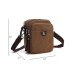 M.G. Canvas Shoulder Messenger Bag mu5017. Coffee