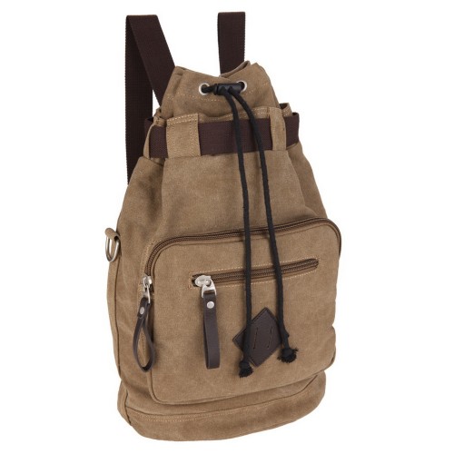 M.G. Canvas Backpack mu8086. Khaki