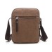 M.G. Canvas Shoulder Messenger Bag mu8162. Coffee