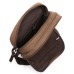 M.G. Canvas Shoulder Messenger Bag mu8162. Coffee