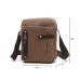 M.G. Canvas Shoulder Messenger Bag mu8162. Coffee