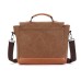 M.G. Canvas Shoulder Messenger Bag mu8180. Coffee