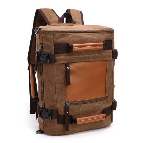 M.G. Canvas Backpack mu8536. Coffee