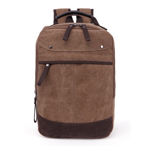 M.G. Canvas Shoulder Messenger Bag mu8565. Coffee