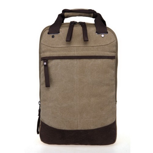 M.G. Canvas Backpack mu8566. Khaki