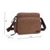 M.G. Canvas Shoulder Messenger Bag mu8571. Coffee