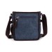 M.G. Canvas Shoulder Messenger Bag mu8576. Blue