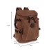 M.G. Canvas Backpack mu8585. Coffee