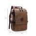 M.G. Canvas Backpack mu8586. Coffee