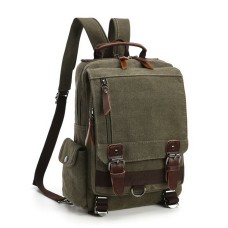 M.G. Canvas Backpack mu8596-1. Green