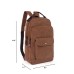 M.G. Canvas Backpack mu8603. Coffee