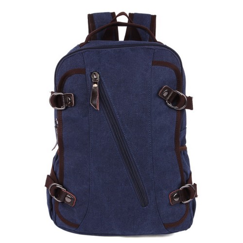 M.G. Canvas Backpack mu8607. Blue