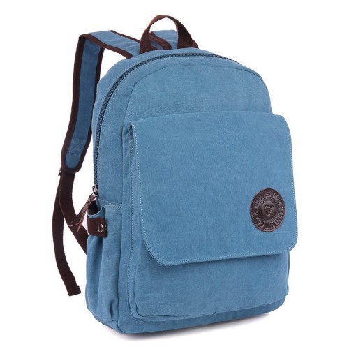 M.G. Canvas Backpack mu8608. Blue