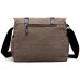 M.G. Canvas Shoulder Messenger Bag mu8611. Khaki