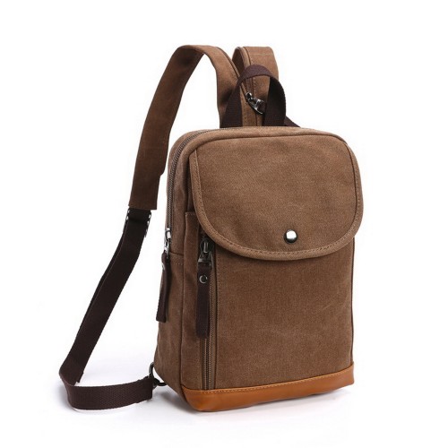 M.G. Canvas Backpack mu8620. Coffee