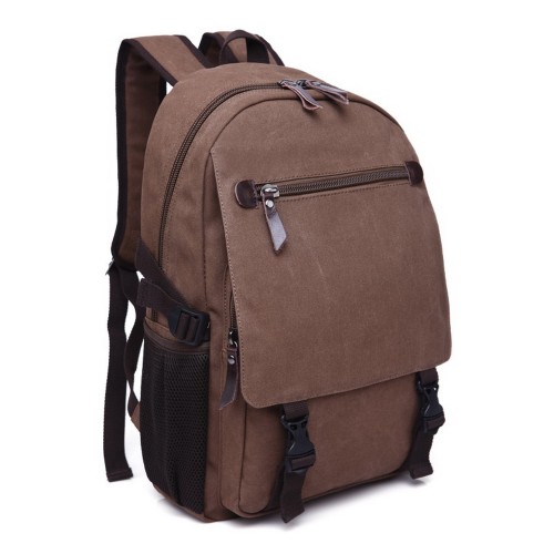 M.G. Canvas Backpack mu8626. Coffee