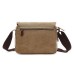 M.G. Canvas Shoulder Messenger Bag mu8646. Coffee