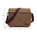 M.G. Canvas Shoulder Messenger Bag mu8646. Coffee