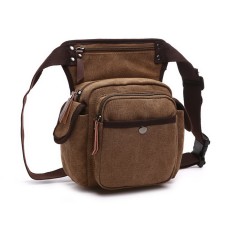 M.G. Canvas Waist Bag mu8648-1. Coffee