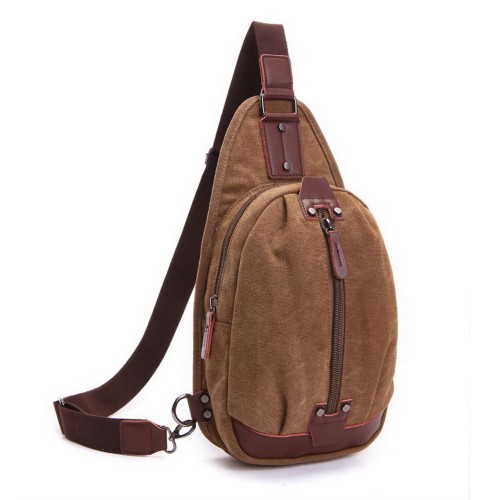 M.G. Canvas Chest Pack mu8662. Coffee