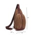 M.G. Canvas Chest Pack mu8662. Coffee