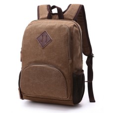 M.G. Canvas Backpack mu8686. Coffee