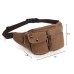 M.G. Canvas Waist Bag mu8688. Coffee