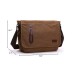 M.G. Canvas Shoulder Messenger Bag mu8802. Coffee