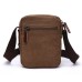 M.G. Canvas Shoulder Messenger Bag mu8810. Coffee