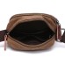 M.G. Canvas Shoulder Messenger Bag mu8810. Coffee