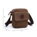 M.G. Canvas Shoulder Messenger Bag mu8810. Coffee