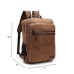 M.G. Canvas Backpack mu8815. Coffee