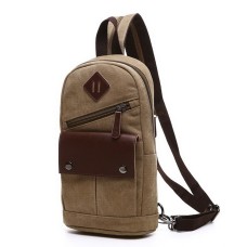 M.G. Canvas Backpack mu8816. Khaki