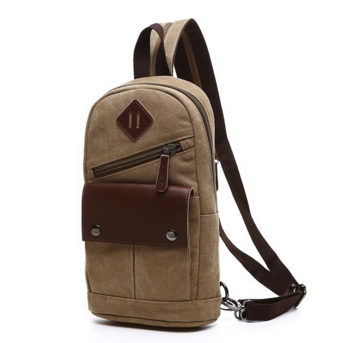 M.G. Canvas Backpack mu8816. Khaki