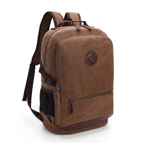 M.G. Canvas Backpack mu8817. Coffee