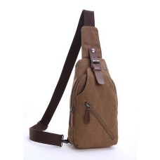 M.G. Canvas Chest Pack mu8824. Coffee