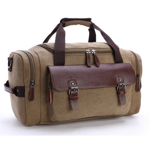 M.G. Canvas Duffle Bag mu8830. Khaki