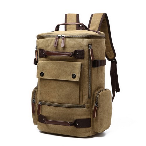 M.G. Canvas Backpack mu8831. Khaki