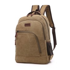 M.G. Canvas Backpack mu8833. Khaki