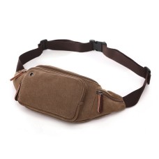 M.G. Canvas Waist Bag mu8835. Coffee