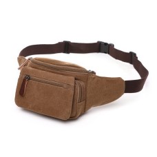 M.G. Canvas Waist Bag mu8836. Coffee