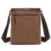 M.G. Canvas Shoulder Messenger Bag mu8837. Khaki