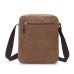 M.G. Canvas Shoulder Messenger Bag mu8842. Coffee