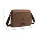 M.G. Canvas Shoulder Messenger Bag mu8843. Coffee