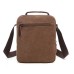 M.G. Canvas Shoulder Messenger Bag mu8844. Coffee